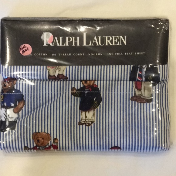 Polo Ralph Lauren Other - BNWT Ralph Lauren Polo Bear Full Flat Sheet